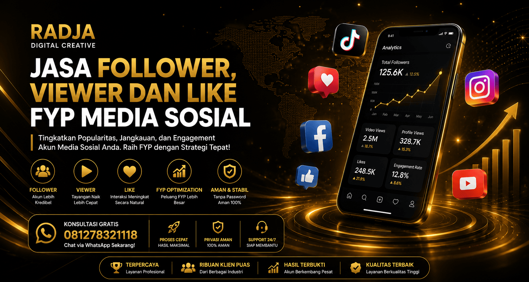 Jasa FYP Media Sosial Tik Tok Instagram di Pekanbaru